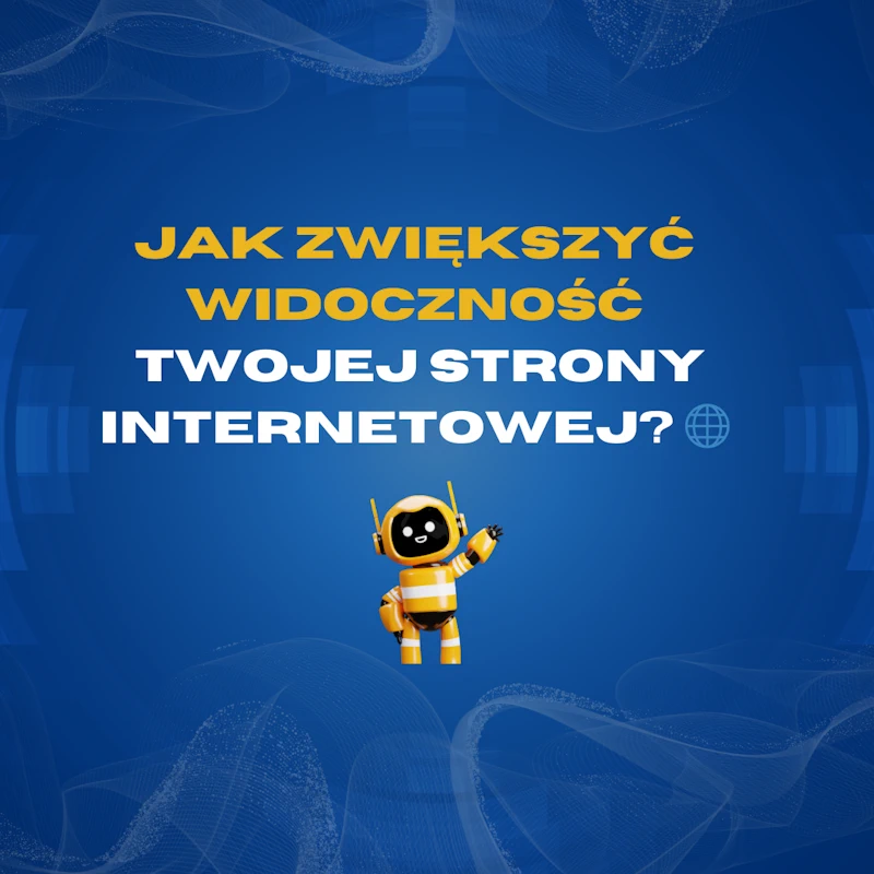 robot and tekst. widocznosc strony