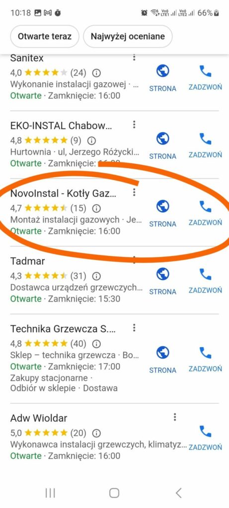 novoinstal wyszukiwanie google